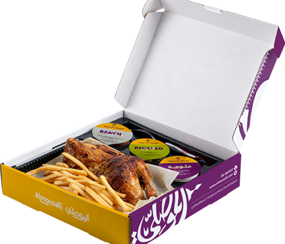 نص دجاجة مشوية